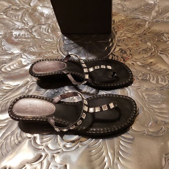 Cole Haan Kalla thong black,sz.6 leather insoles,man-made outer soles - Picture 2 of 4